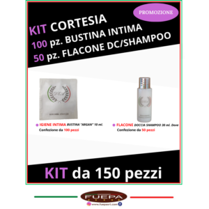 KIT cortesia Flacone-Bustina Intima da 150 pezzi