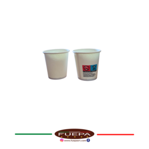 BICCHIERI CARTONCINO BIANCHI 90ml